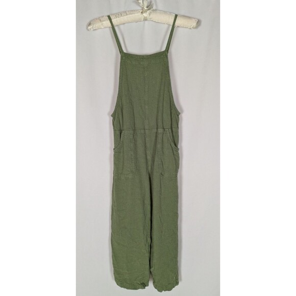 Cat & Jack Other - Cat & Jack Jumpsuit L 10 12 Girl's Green Linen Blend Spaghetti Strap Romper